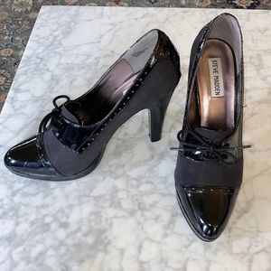 Steve Madden lace up black heels size 8.5